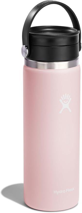 Hydro Flask Water Bottle - Insulated Stainless Steel - Wide Mouth Flex Sip Lid, Non Spill, Leakproof and Refillable in 20 Oz Trillium Pink - Image 2