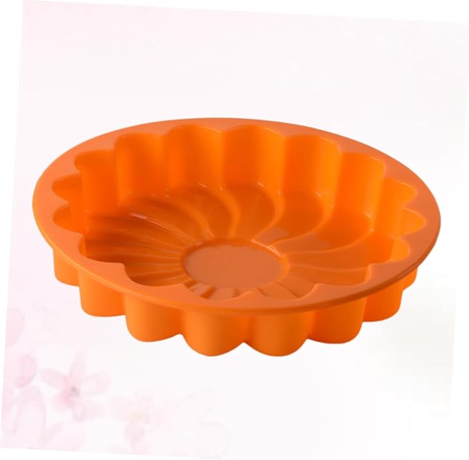 Thickened Large Silicone Cake Pan Non-stick Flower-shaped Baking Mold for Birthdays and Special Occasions Random Color Flexible Bakeware for Easy Release and Cleanup - Image 6