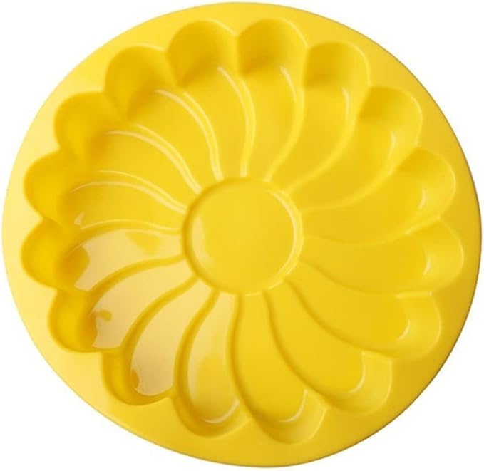 Mikinona Fluted Cake Pan Silicone Cake Mold Baking Tin Non-stick Bakeware Random Color - Image 6