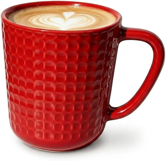Large Coffee Mug, 20 oz Ceramic Coffee Cups with Handle, Red | Red Coffee Mug for Office & Home, Latte Cocoa, Microwave & Dishwasher Safe, Lead-Free, Wedding & Housewarming Gift by Seworlan