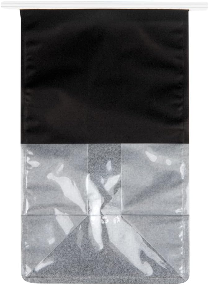 Restaurantware Black Paper Cotton Tin Tie Bag, 100 Pack - Image 11