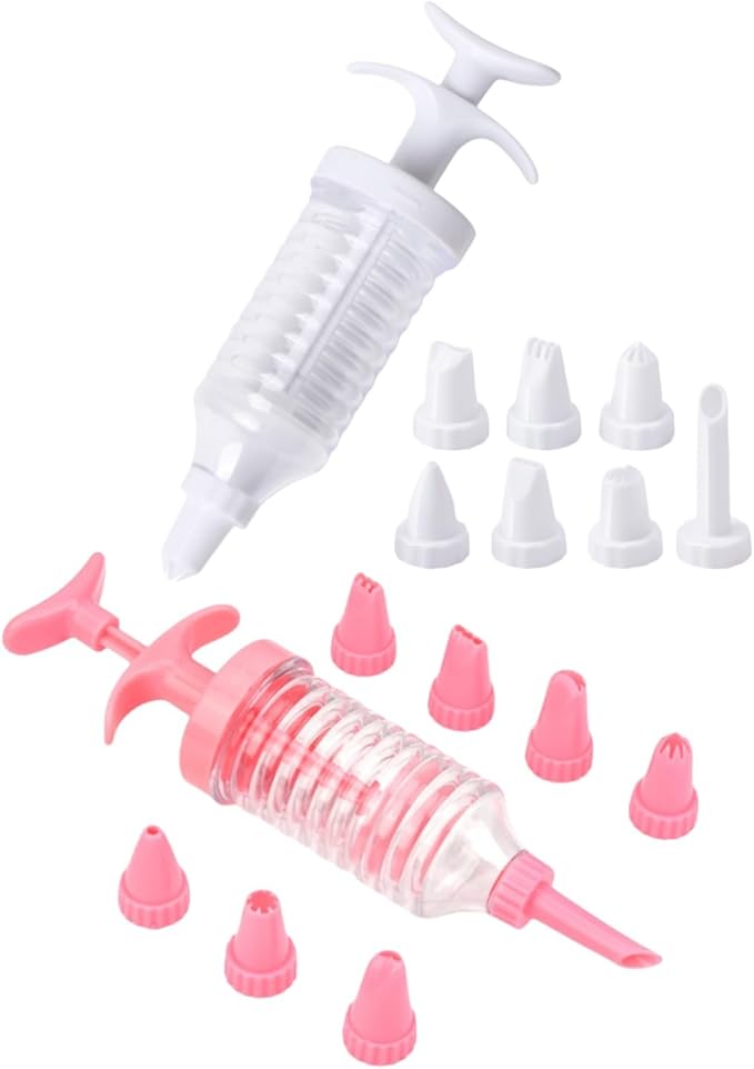 Cake Decorating Gun, Cupcake Icing Piping Kit, Cupcake Injector/Decorating Icing Set, Cake Decorating Kit with 8 Piping Tips
