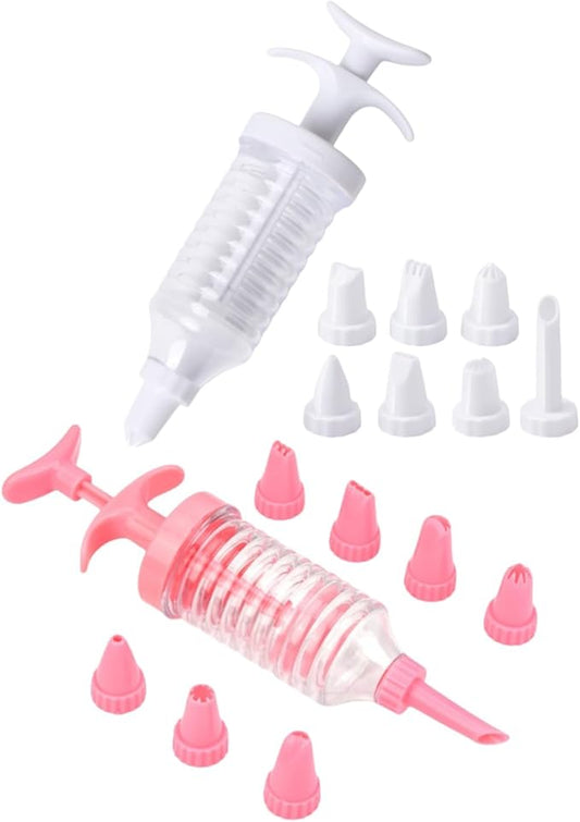 Cake Decorating Gun, Cupcake Icing Piping Kit, Cupcake Injector/Decorating Icing Set, Cake Decorating Kit with 8 Piping Tips