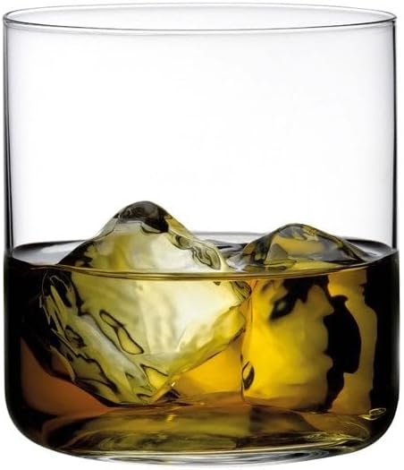 NUDE Whiskey Glasses Set of 4 DOF – 13.25 oz Premium Lead-Free Crystal Old Fashioned Rocks Glasses for Whisky, Scotch & Bourbon – Subtle Curved Base, Dishwasher Safe Barware - Image 2