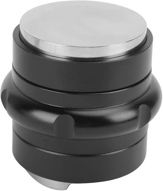 Coffee Tamper, Stainless Steel Adjustable Handle, Flat Base and 3 Angled Slopes, suitable for Home and Office Espresso Lovers
