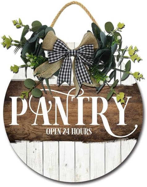 FemiaD Pantry Sign Pantry Wood Wall Decor for Home Kitchen Restaurant Coffee Shop Store Modern Farmhouse Wall Decor for Housewarming Gift 11inch by Unknown
