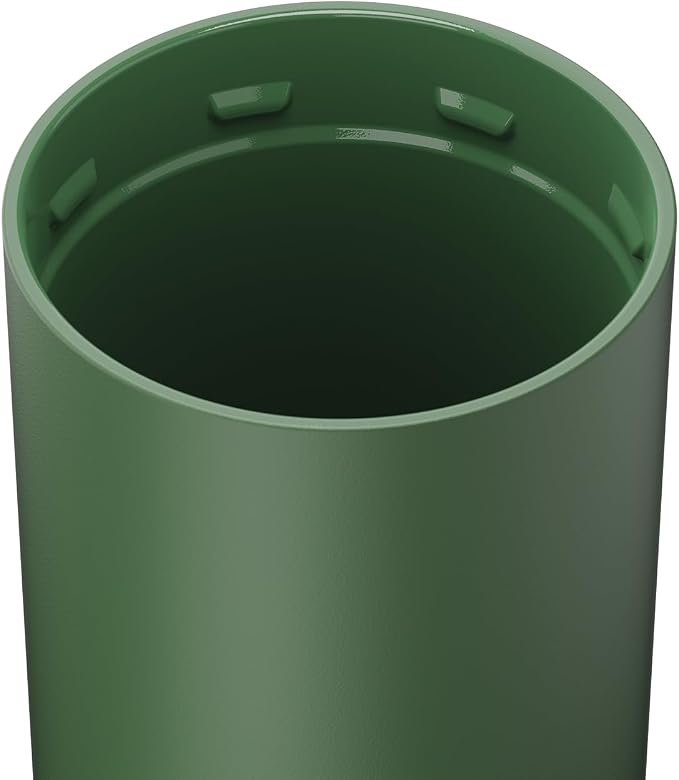 BrüMate Strova 18oz 100% Leakproof Insulated Coffee Mug | Ceramic-Lined Interior | Built-In Silicone Sleeve for Travel | Locking Flip Lid (OD Green) - Image 2