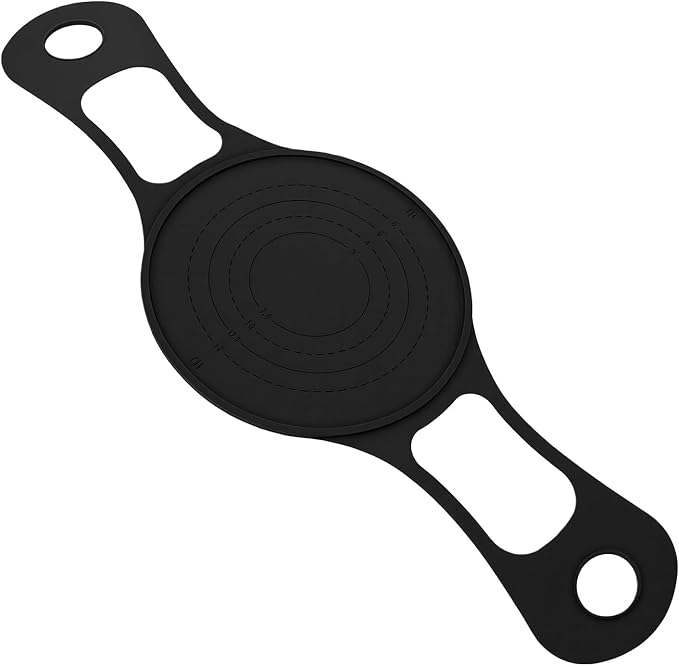 Silicone Bread Sling Non Stick Sourdough Bread Baking Mat Dutch Oven Accessory for Baking Long Handle Lifter (Black) - Image 2
