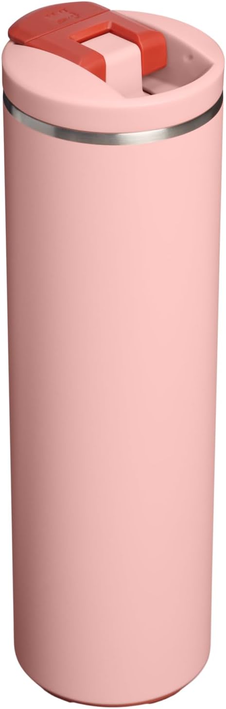 STANLEY Transit FlipTop Mug | Leakproof Coffee Travel Cup | Vacuum Insulated Stainless Steel | Stays Hot or Cold for Hours | BPA-Free | 20 oz | Peach Rose - Image 3