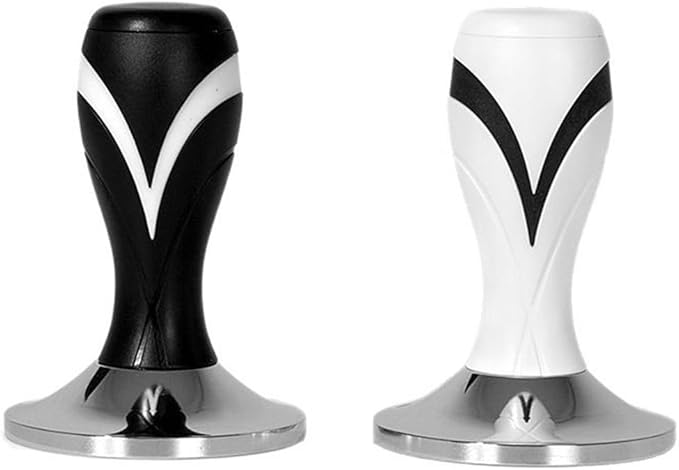 For Barista Grade Coffee Tamper for Espresso Ergonomic Handle and Flat Base Design (White 58mm)