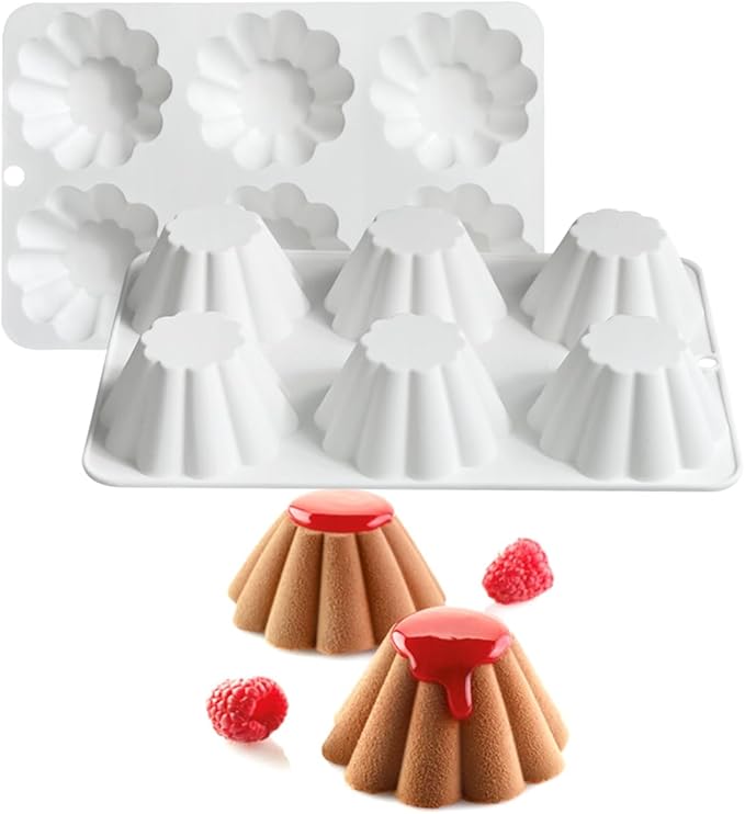 mostsom Cup Shape Silicone Mold, Non-Stick Baking Molds for Chocolate, Cake, Jelly, Dome Mousse Mould, Truffle, Ice Cube, Easy Release & Clean, Perfect for Cake & Dessert Making (H_ Cup)