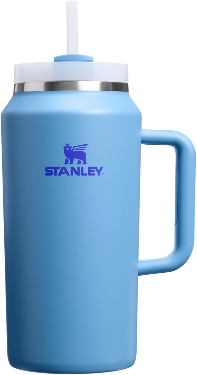 STANLEY Quencher H2.0 Flow State Tumbler, 64 oz, Blue Sky | Handle and Straw | 3-Position Lid | Large Capacity for Travel & Sports| Insulated Stainless Steel Cup | BPA-Free by Unknown