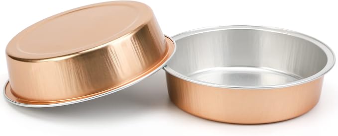 Beasea 20 Pack Mini Pie Pans, 4 Inch Rose Gold Aluminum Foil Tins with Lids, Perfect for Baking, Made of Premium Quality Aluminum, Lightweight and Homemade Friendly - Image 4