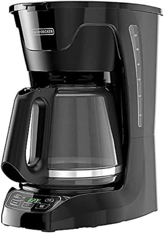 BLACK+DECKER CM1110B Programable 12-Cup Coffee Maker, Easy Pour, Non-Drip Carafe with Removable Filter Basket, Black by Unknown
