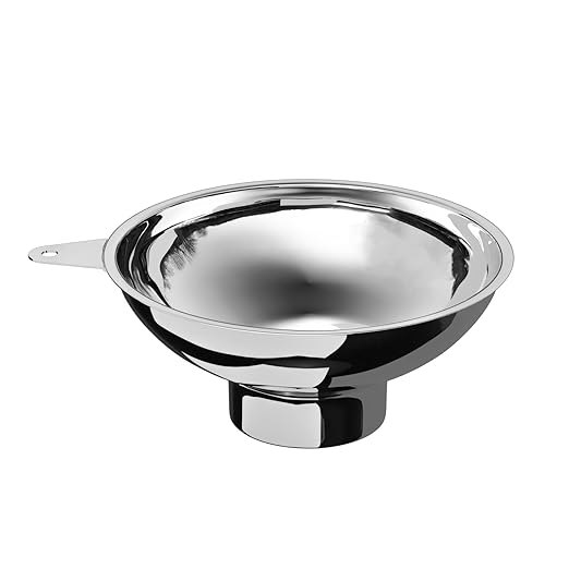 5.7 in X 2.26 in Caliber Stainless Steel Canning Funnel for Regular Caliber Mason Jars - Kitchen Filling Funnel (Without Filter)
