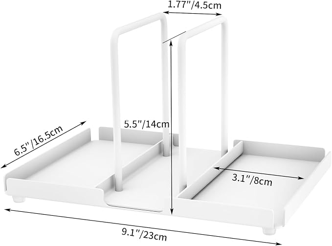 Napkin Holder for Table with Salt and Pepper Shakers Caddy, White | Metal Napkin Holder, Standing Paper Napkin Storage for Kitchen Dining Table Decor - Image 6
