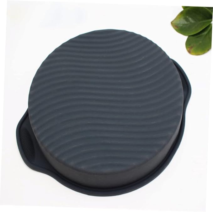 Ciieeo 1 Set Double Color Silicone Baking Round Toast Pan Non Stick Flexible Dishwasher Safe for Cake Bread Baking Black Color Easy to Clean Reusable - Image 3
