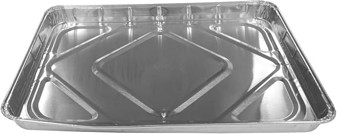 Pack of 10 Aluminum 1/2 Half Size Sheet Baking Pan with Lids | Super Strong Disposable, Foil Baking Tins, Ideal for Cakes, Cookies, Biscuits, Pastries, Pizza - Image 4