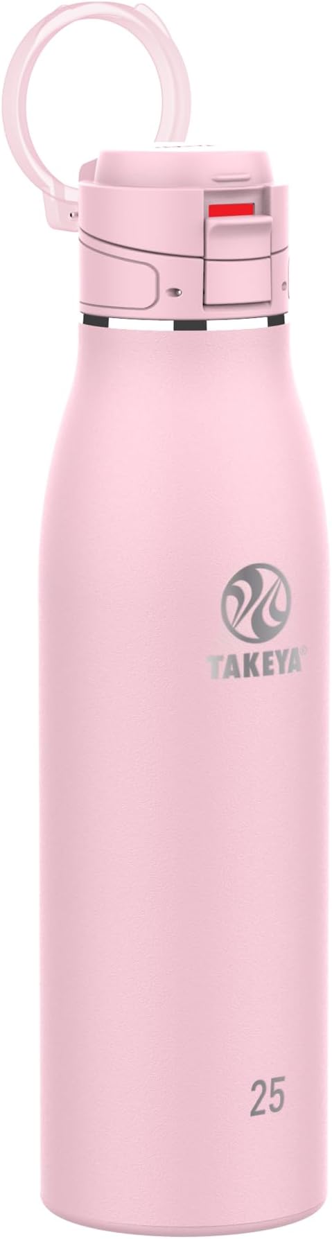 Takeya Traveler Stainless Steel Travel Coffee Mug with Flip-Lock Lid (25 oz, Blush)- Leakproof Insulated Mug for Coffee & Tea by Takeya