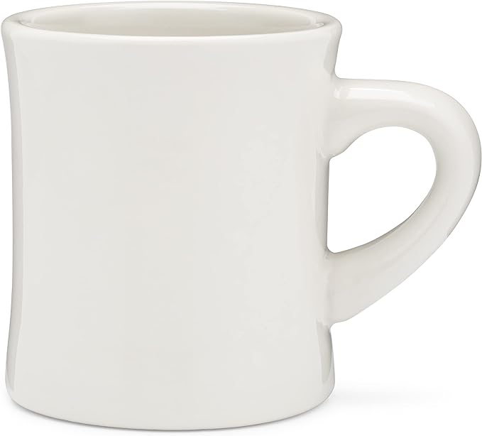COLETTI Diner Mug — Heavy Coffee Mug, Retro Coffee Mug – Sturdy & Heavy Diner Mug – Nostalgia in Every Sip [Cream, 11 oz, Single] by COLETTI