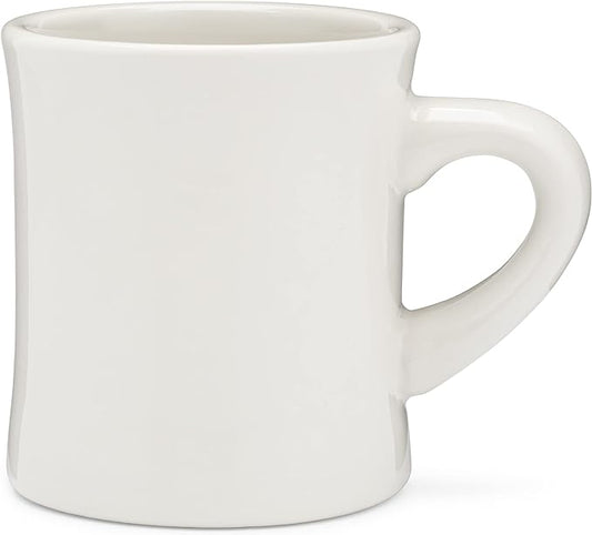 COLETTI Diner Mug — Heavy Coffee Mug, Retro Coffee Mug – Sturdy & Heavy Diner Mug – Nostalgia in Every Sip [Cream, 11 oz, Single] by COLETTI
