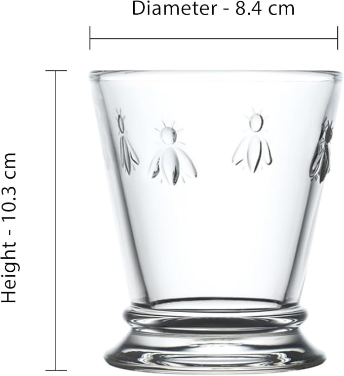 La Rochere Bee Tumbler Set/6 - La Rochere Bee Glassware Sets - Image 3
