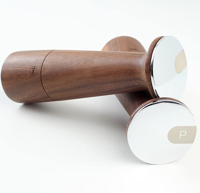 T&G CrushGrind Oblique Black Walnut Pepper/Peppercorn Mill, 20.5cm / Stylish Fine Dining Gourmet Fully Adjustable Ceramic Manual Grinder/Shaker/Coarse & Fine/Easy Fill - Image 3