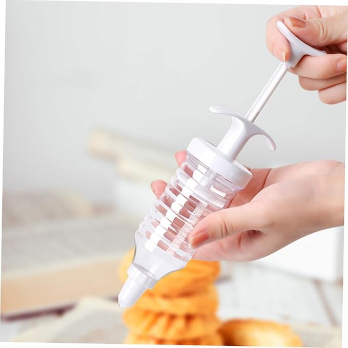 Cake Piping Kit with Replaceable Nozzles Injection Syringe for Cake and Cookie Decorating Multipattern Pastry Tips for Frosting and Cream Filling