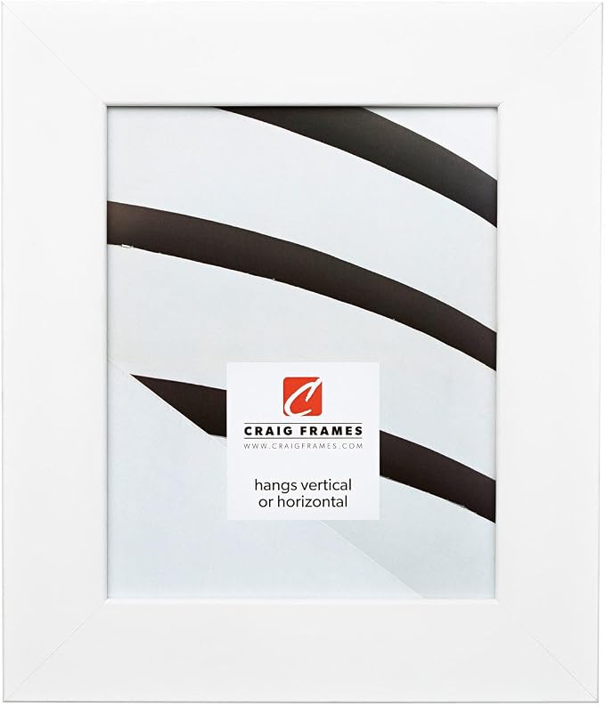Craig Frames 18x24 White Picture Frame for Posters, Photos, and Prints | Lightweight shatter resistant acrylic facing with a rigid backing board, made in the USA by CraigFrames