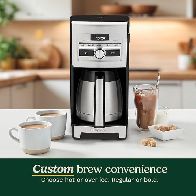 Cuisinart Personal Brew 10-Cup Thermal Coffee Maker, Fully Automatic Programmable Coffee Machine with Hot or Over Ice Options, Brew Strength Control, 52 Ounce Removable Water Reservoir, DCC-10 - Image 3