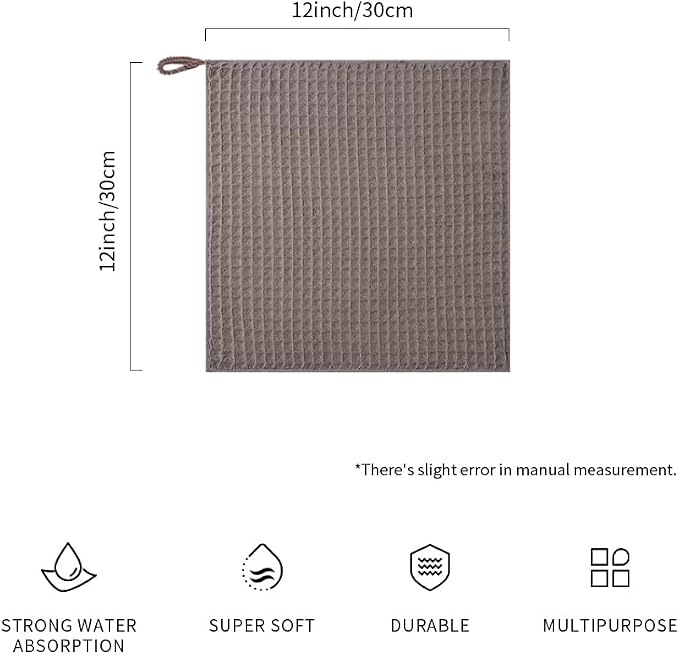 watchget 4 Pack Microfiber Espresso Barista Cleaning Towels, Light Brown | Professional 12"x12" Lint-free Rags; Highly Absorbent Cleaning Towels for Espresso Steam Wands & Coffee Bar Counters - Image 2