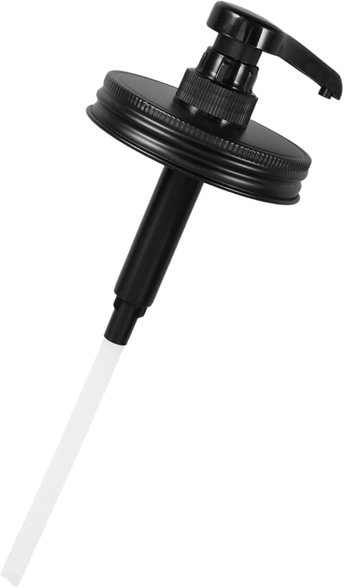 Mason Jar Syrup Dispenser Pump Replacement for Bottles Kitchen Bottle Pump for Honey Sauce and Syrup Easy Operation Versatile Condiment Dispenser for Pantry and Dining