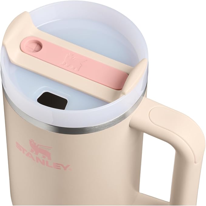 STANLEY Quencher H2.0 Flow State Tumbler, 40 oz, Champagne | Handle and Straw | 3-Position Lid | Cup Holder Compatible for Travel | Insulated Stainless Steel Cup | BPA-Free - Image 2
