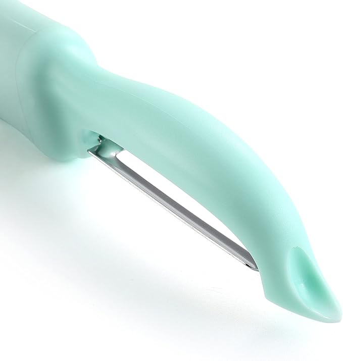 Spring Chef Swivel Vegetable Peeler for Kitchen w/Soft Grip Handle, Mint | Premium Potato Peeler w/ Ultra Sharp Stainless Steel Blades, Multifunctional Veggie Peeler for Apple, Carrot, Cucumber, Fruit - Image 9