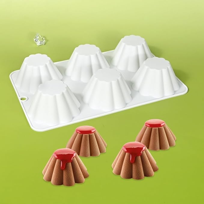 mostsom Cup Shape Silicone Mold, Non-Stick Baking Molds for Chocolate, Cake, Jelly, Dome Mousse Mould, Truffle, Ice Cube, Easy Release & Clean, Perfect for Cake & Dessert Making (H_ Cup)
