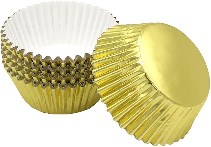 Standard Gold Foil Cupcake Liners Muffin Baking Cups for Party and More, 100-Count - Image 4