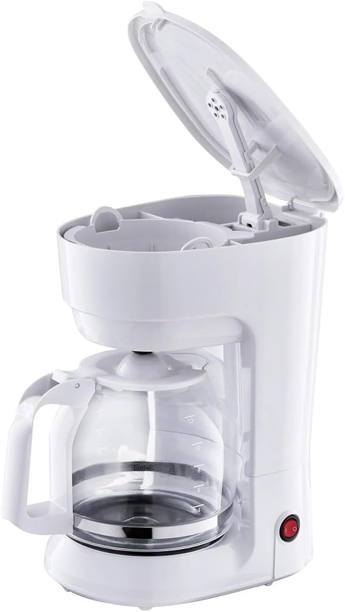 Coffee Makers, 12-Cup Coffee Machines with Reusable Filter | Removable Filter Basket, Keep Hot(White) - Image 3