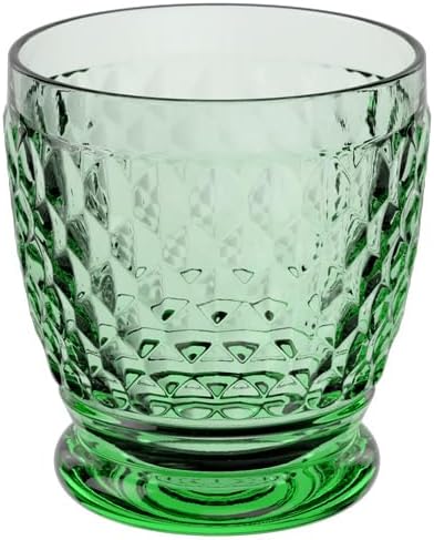 Villeroy & Boch Boston Water Cocktail Tumbler, Green | Crystal glass tumbler in vivid green, dishwasher safe, doubles as a water or cocktail glass by Unknown
