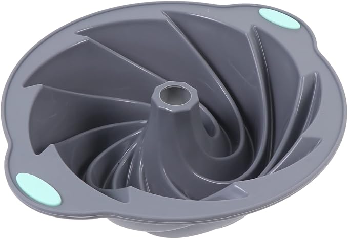 PRETYZOOM 1pc Silicone Chiffon Cake Non-stick Baking Tool for Home Use High-temperature and Easy to Light Grey and Blue for Mousse and Desserts by PRETYZOOM