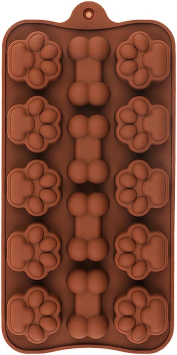 Adorable Silicone Chocolate Mold for DIY Candy Baking Tear- Candy Bar Molds with Cat Claw Bone Shapes Non-stick Silicone Kitchen Bakeware