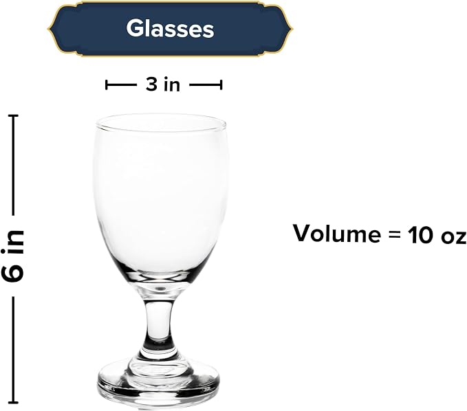 Water Glasses Set of 4 – 10 Ounce Modern Cocktail Goblets, Perfect Drinking Glasses for Wine, Cocktails and More – Elegant Glassware for Parties and Daily Use - Image 2