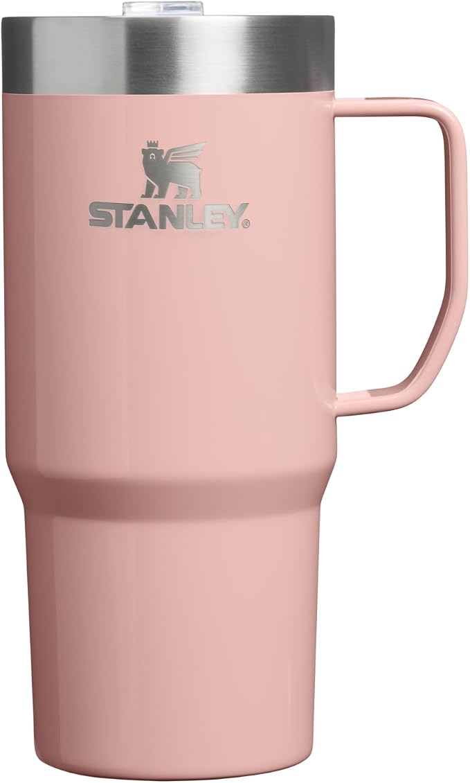STANLEY The Everyday Suburban Mug | 16 oz | Drink Through Lid | Cup for Coffee, Tea and Drinks | Insulated Stainless Steel Coffee Mug | BPA-Free | Peach Rose Gloss by Unknown