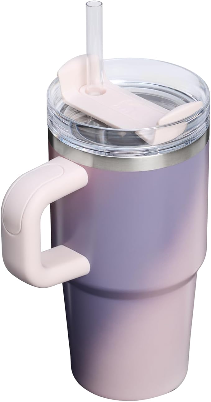 STANLEY Quencher H2.0 Flow State Tumbler, 20 oz, Dawn Spiral | Handle and Straw | 3-Position Lid | Cup Holder Compatible for Travel | Insulated Stainless Steel Cup | BPA-Free - Image 3