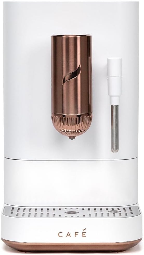 Cafe Affetto Automatic Espresso Machine & Milk Frother with Built In & Adjustable Espresso Bean Grinder, One-Touch Brew in 90 Seconds, Wifi & Smart Connected, Removable 1.2L Water Tank, Matte White - Image 7