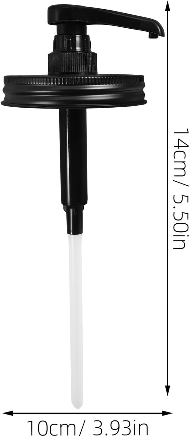 Reusable Mason Jar Syrup Pump Dispenser Replacement for Syrup Bottles Bottle Dispenser Pump for Honey Condiments and Kitchen Use Easy to Install and Lightweight