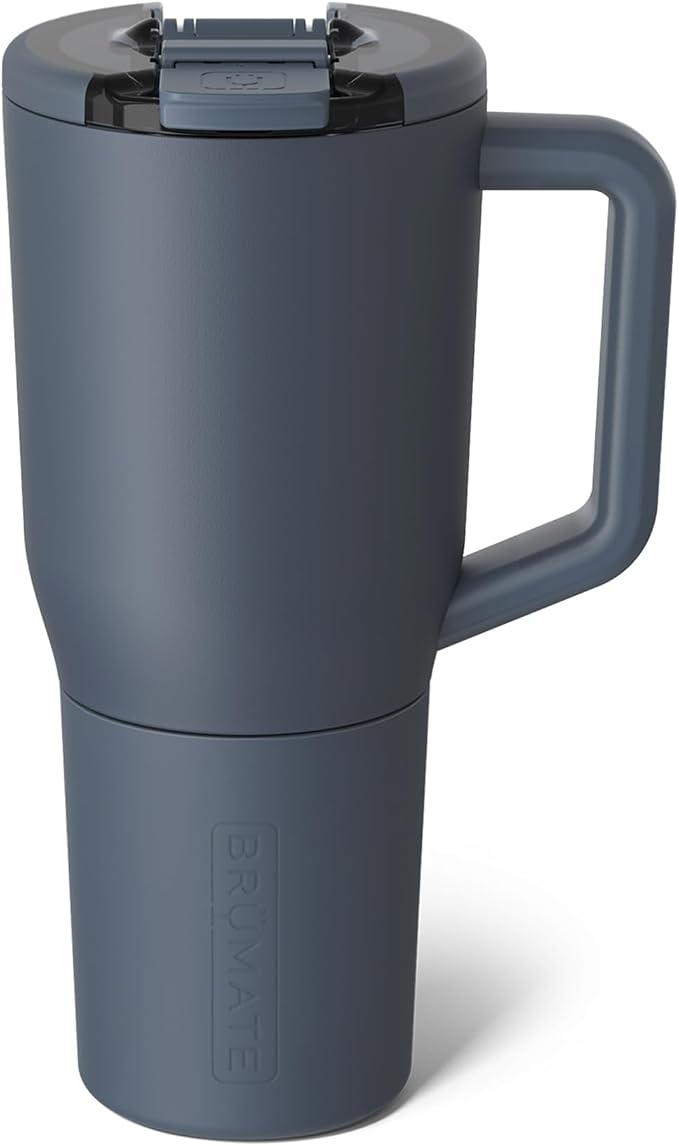 BrüMate Müv - 35oz 100% Leak Proof Insulated Coffee Mug with Handle & Lid - Stainless Steel Coffee Travel Mug - Double Walled Coffee Cup (Nightfall Blue) by Br%C3%BCMate
