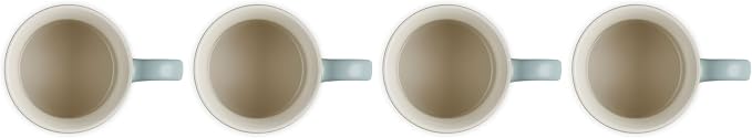 Le Creuset Stoneware Vancouver Mug, Set of 4, 14 oz. each, Sea Salt - Image 4