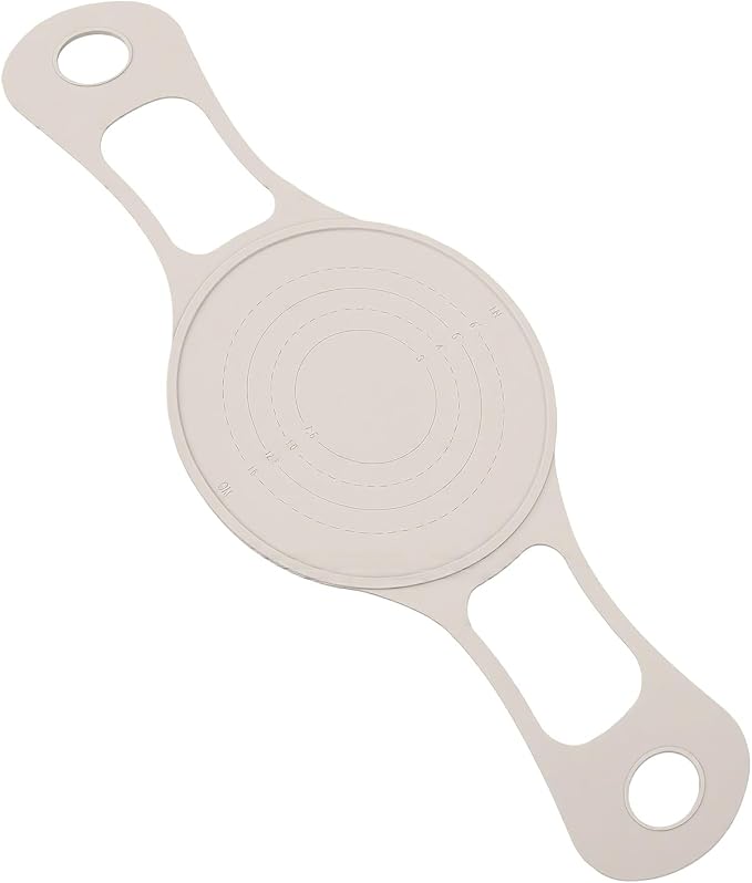 Silicone Bread Sling Non Stick Sourdough Bread Baking Mat Dutch Oven Accessory for Baking Long Handle Lifter (Beige) - Image 3
