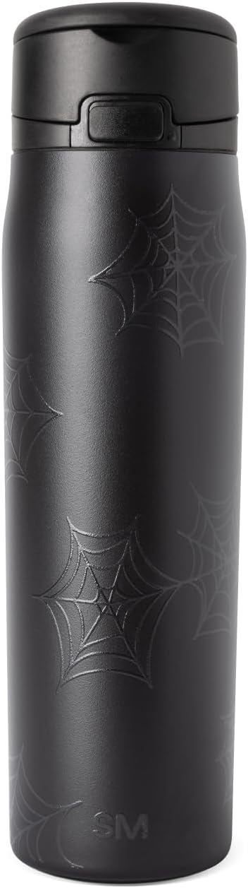 Simple Modern Halloween Water Bottle with Straw |24oz | Spiderweb | Mesa Loop Insulated Water Bottle for School, Sports, Travel | Leak Proof, Stainless Steel, Spiderwebs by Unknown