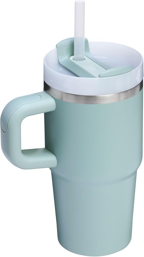 STANLEY Quencher H2.0 Flow State Tumbler, 20 oz, Seafoam | Handle and Straw | 3-Position Lid | Cup Holder Compatible for Travel | Insulated Stainless Steel Cup | BPA-Free - Image 3